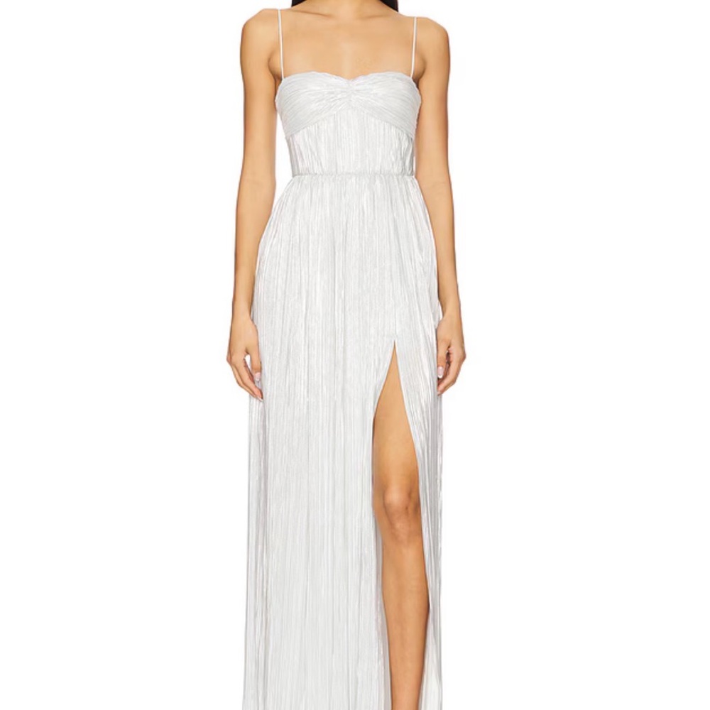 Lovers and Friends Emmy Gown in Silver